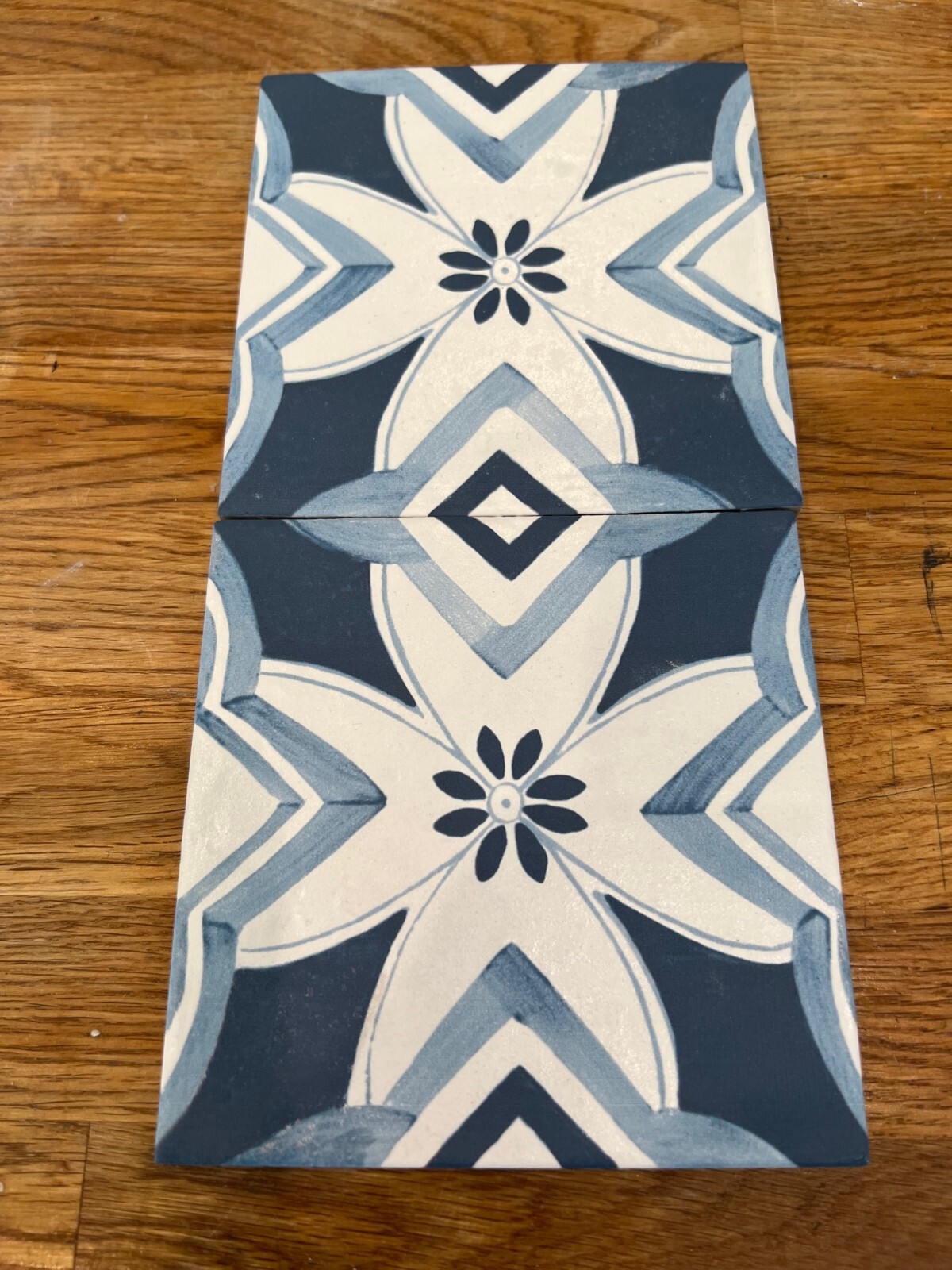 4.5×4.5 Mallorca Collection Blue Pattern 1 Porcelain Floor and Wall Tile Pool