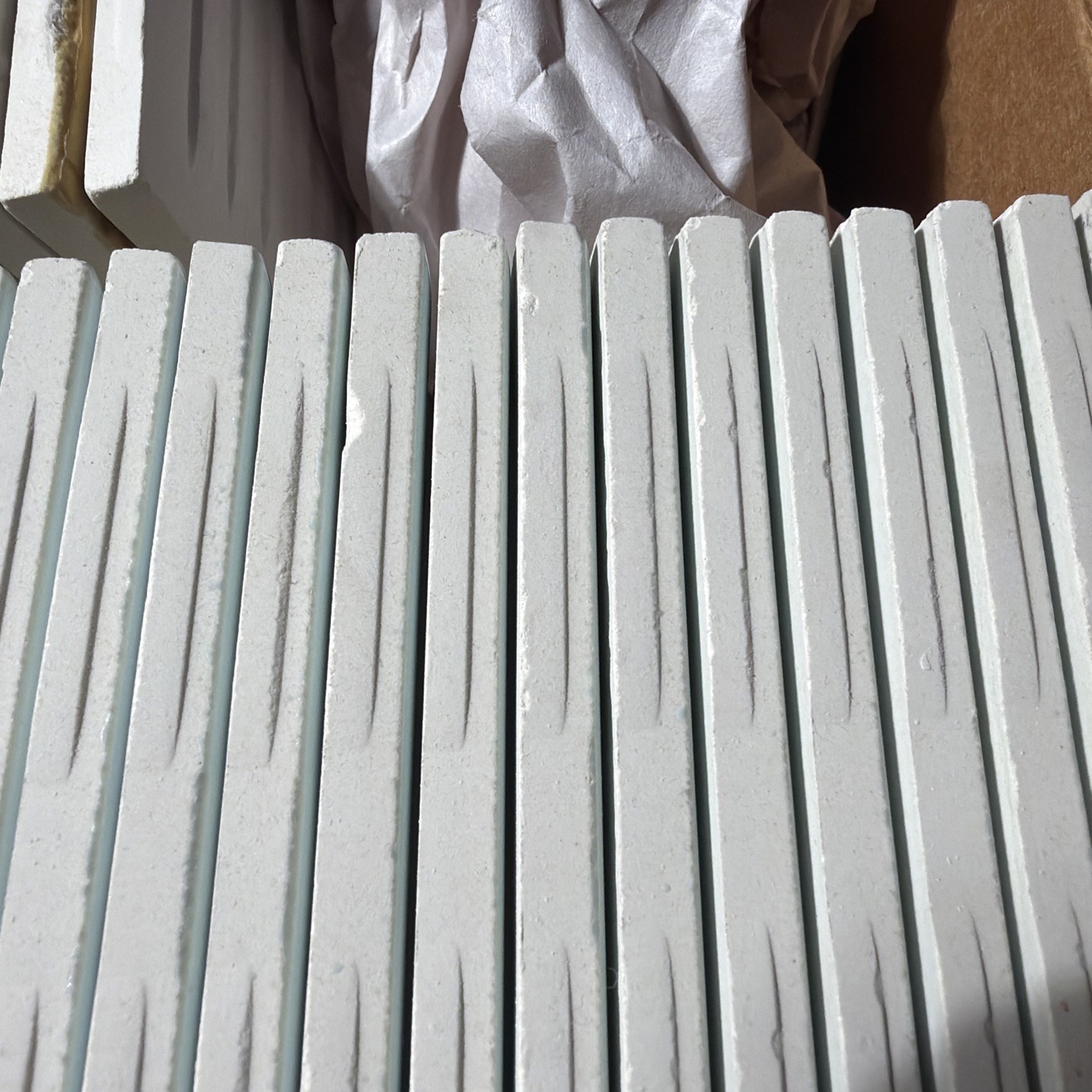 VTG Florida Tile Ceramic USA Blue 4 3/8” Sky Blue Glossy 555 NOS MCM Batch 61