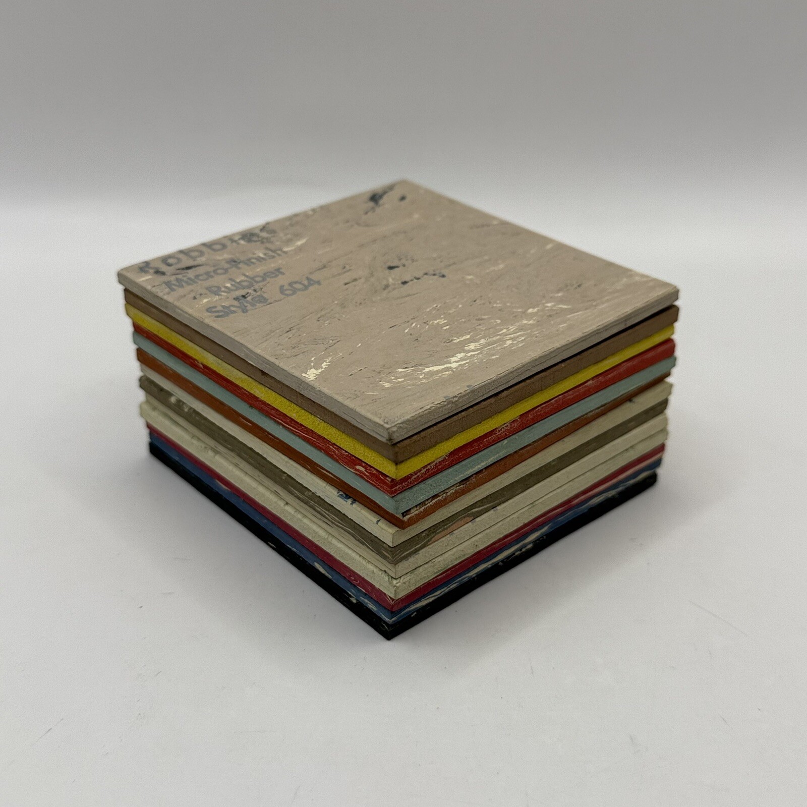 VTG 1950s Robbins Rubber & Vinyl Tile 54 Pieces Mixed Sizes Salesman Samples
