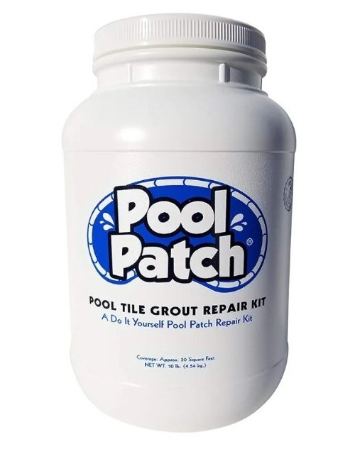 White Pool Patch Tile Grout Repair Kit, 10 Lb Cement DOES NOT COME WITH BONDER