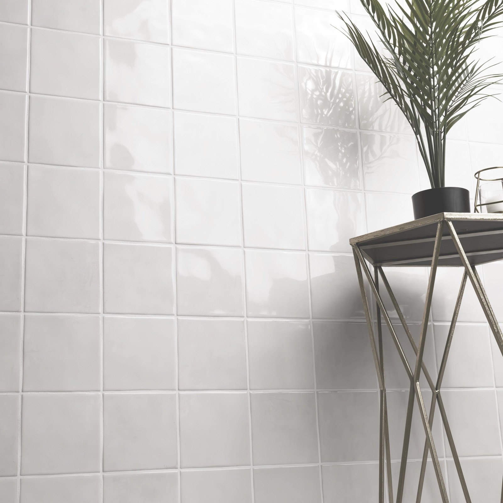 Ackland AKNPTHOK5X5G-CA Hoku – 5″ x 5″ Ceramic Square Wall Tile – – Sage