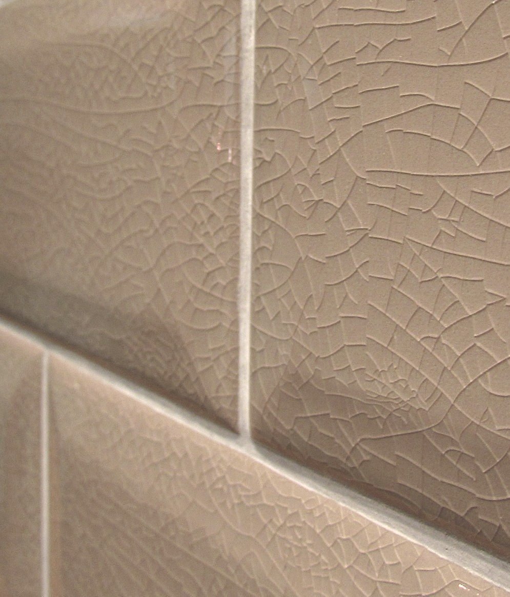 3X6 Light Brown Crackled Beveled Subway Ceramic Tile Backsplash Décor Kitchen