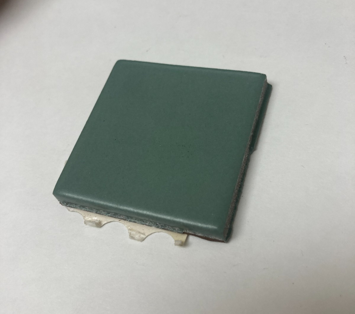 2×2 Tile Matte Patina Green Meshed Wall Remodel Ceramic C#657-555 Sample