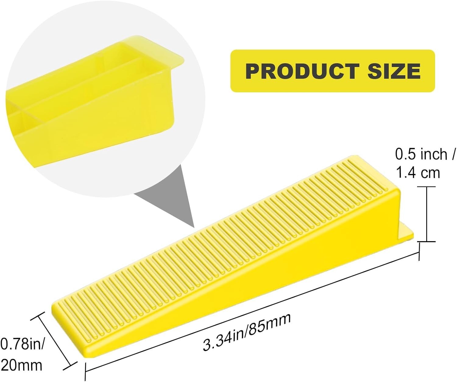 Tile Leveling System Tile Wedges, 400PCS Reusable Tile Leveling Wedges for 1/…