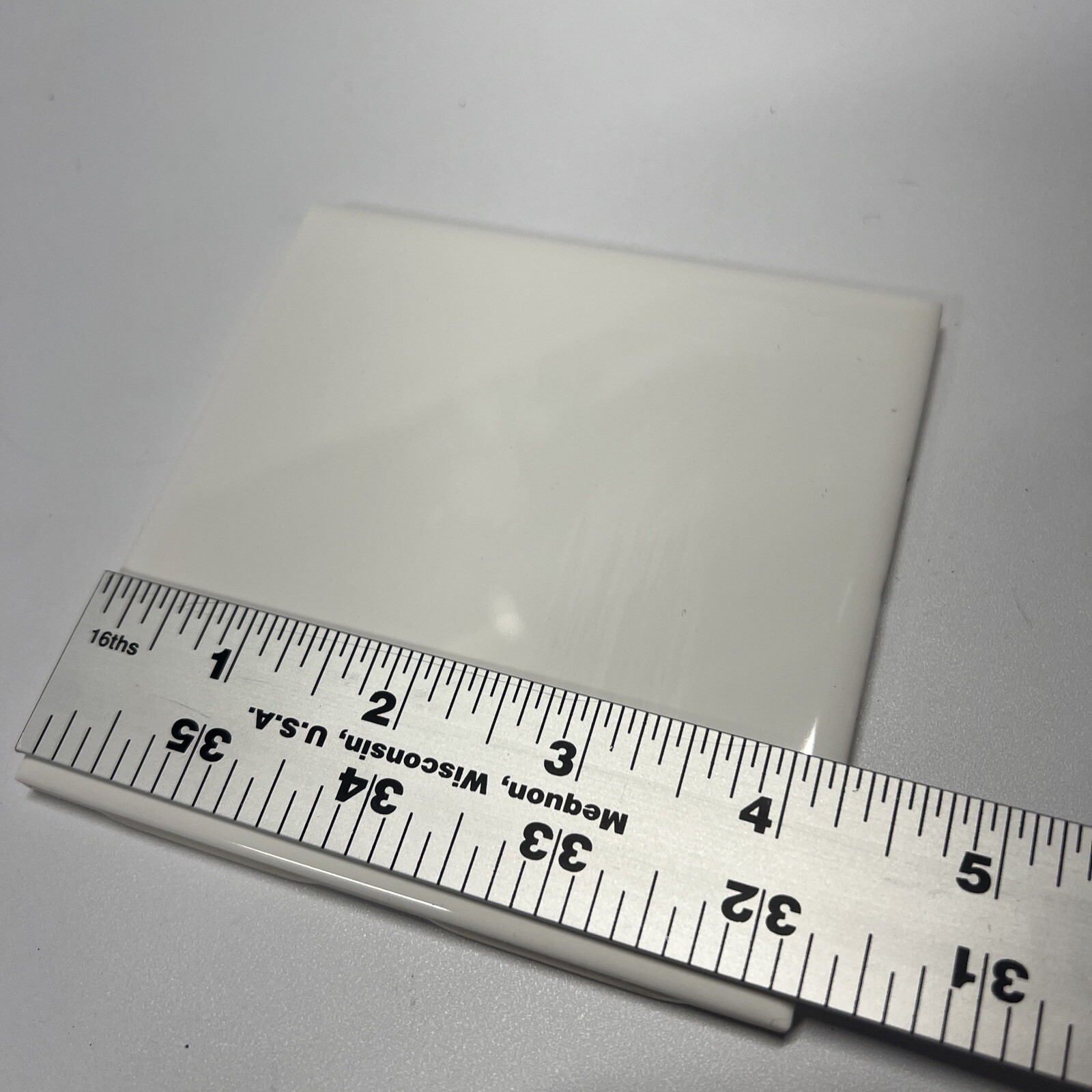 Bright White Ceramic Tile 4 1/4 Vintage FT Mid Century Modern 4×4 Ultra White