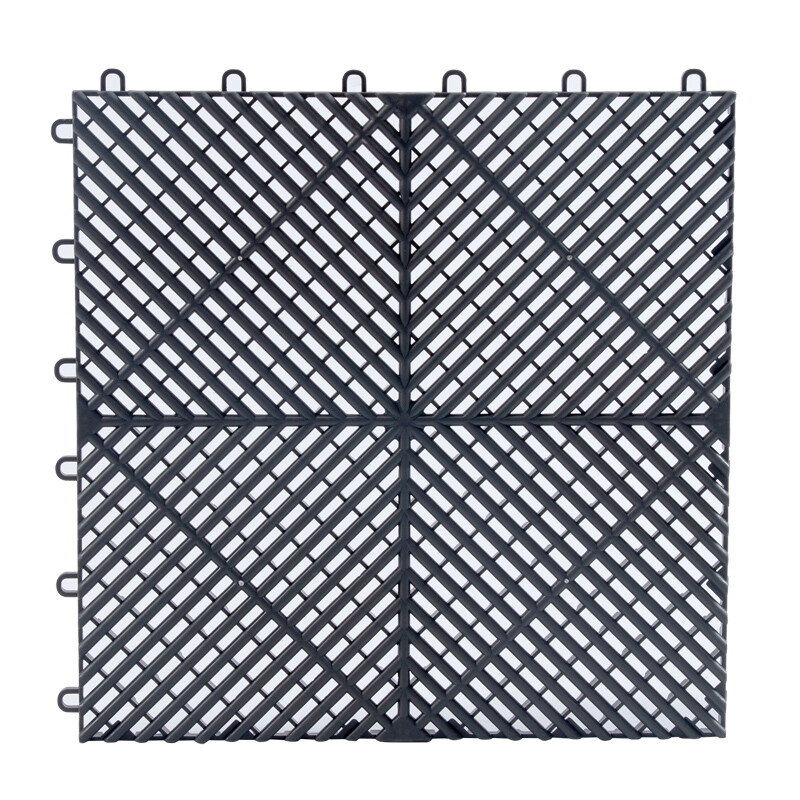 Interlocking Vented Nitro Garage Floor Tiles 16″x16″ | 30 Pack