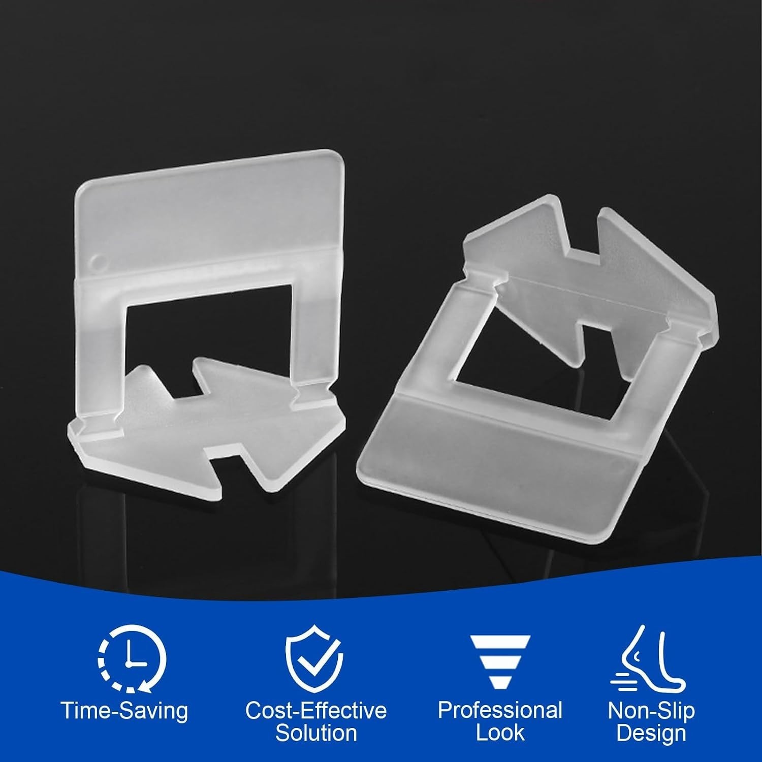 DIY Tile Leveling System Clips, 2400 Piece Set for Professional Installation