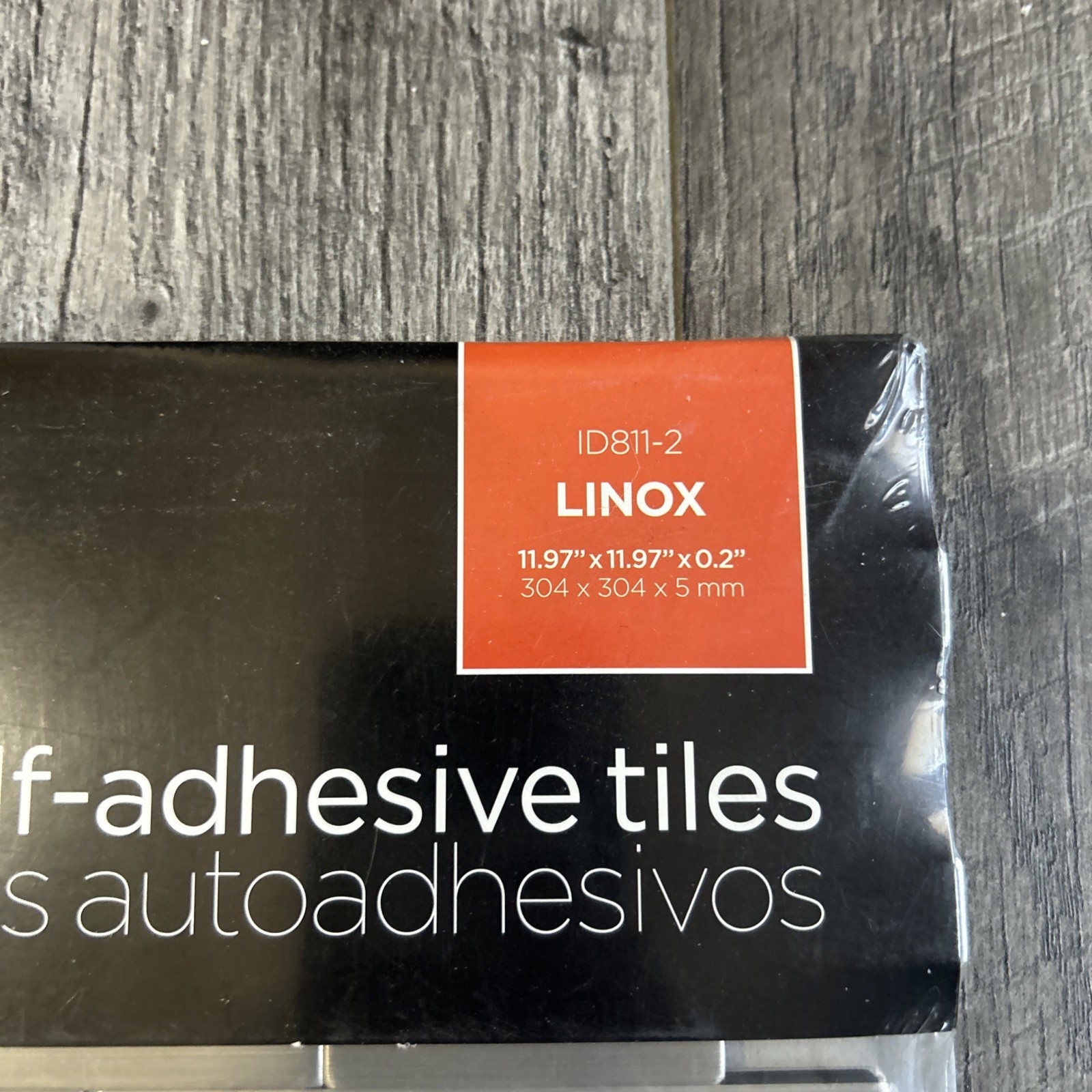 24 pack Linox Stainless Steel 12.09 in. x 11.97 in. x 5 mm Brushed peel and stic