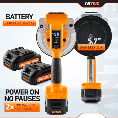 Tile Vibration Tool Kit with Dual 20V Batteries – Cordless Tile Vibration