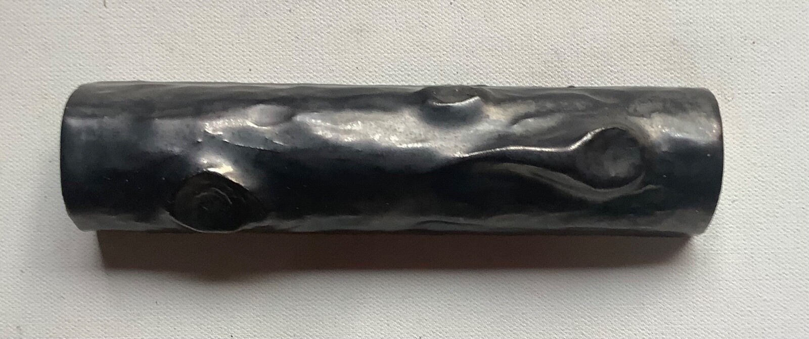 Pratt & Larson Handmade Decorative Relief Rare Platinum Branch Tile 7-5/8×1-7/8
