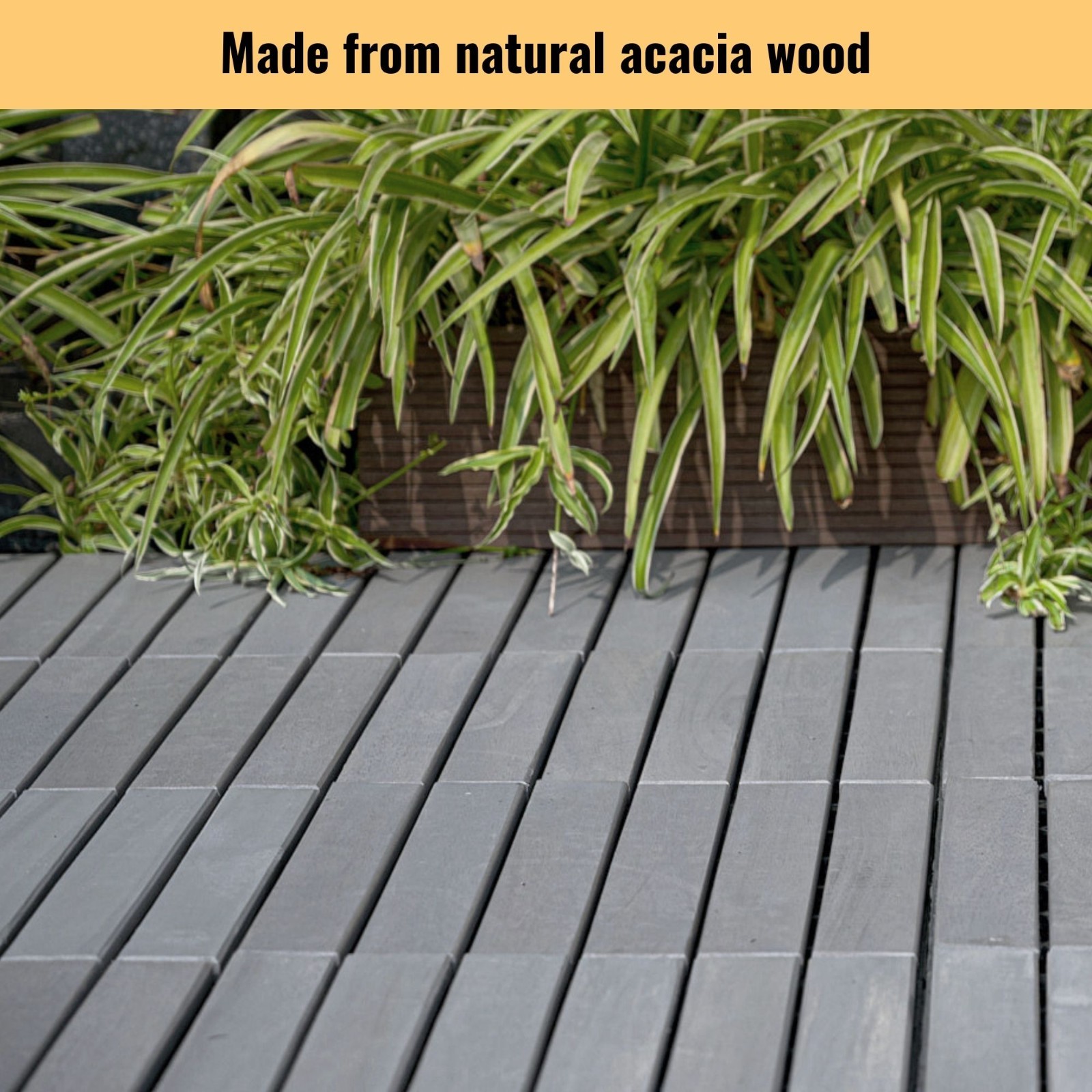 30 PCS Interlocking Deck Tiles Striped Pattern .12″ x 12″