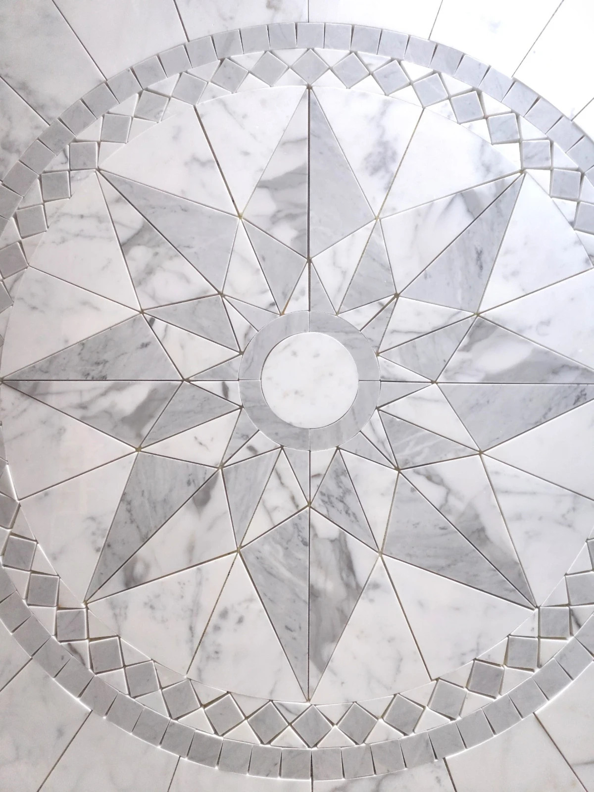 Marble Floor Tile Medallion