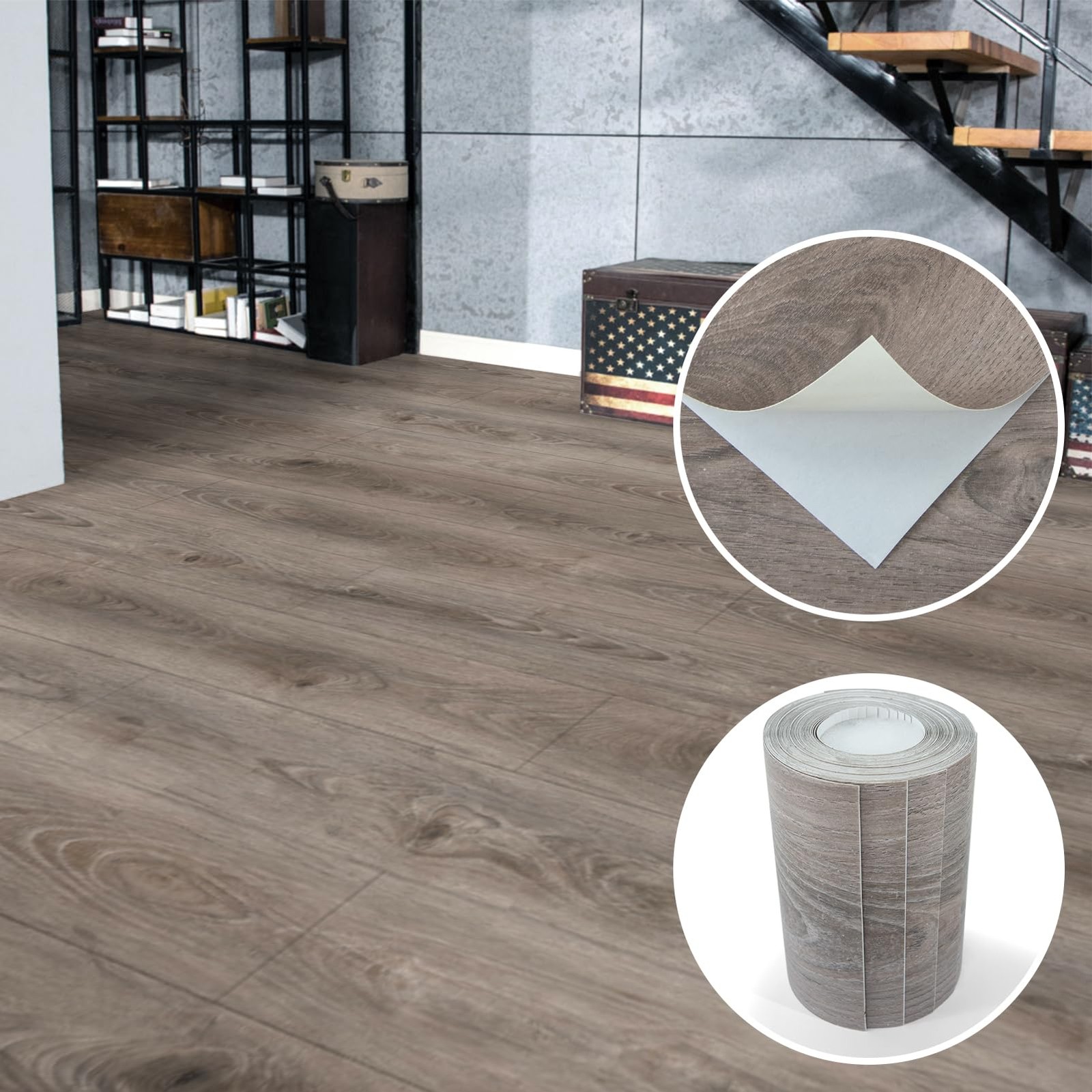 Art3D 15 Sq.Ft Peel And Stick Floor Tiles 10Pcs Luxury Vinyl Plank Flooring