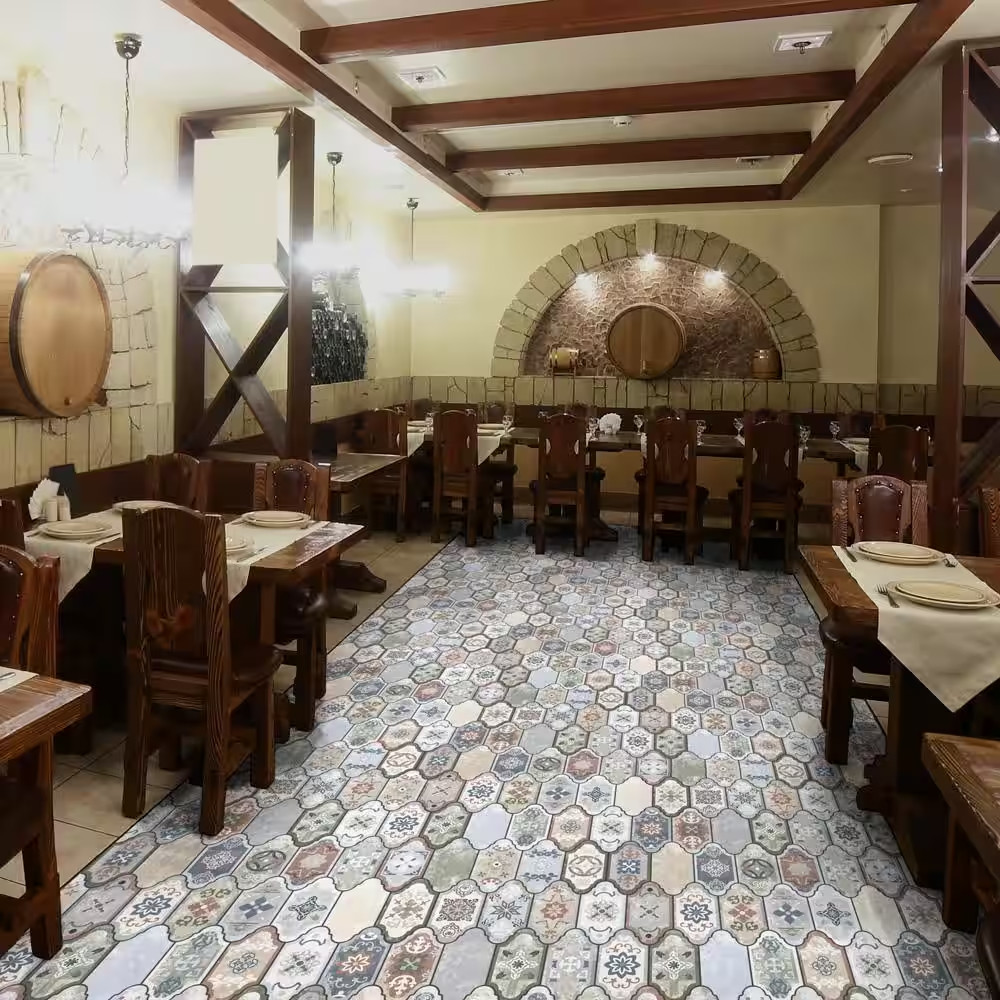 Corinto Provenzal Colors Mix 6-1/4 In. X 12-3/4 In. Porcelain Floor and Wall Til