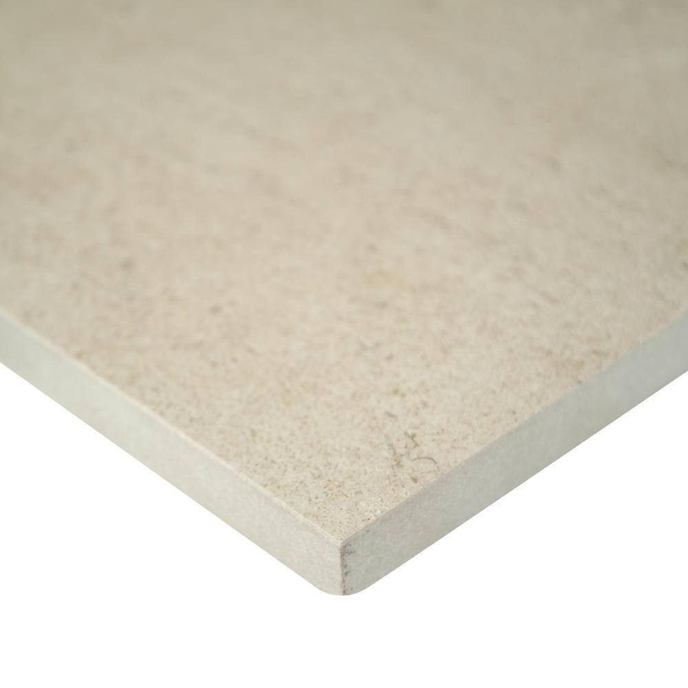 Living Style Beige 2 Cm. X 24 In. X 24 In. Matte Porcelain Stone Look Paver (8 S