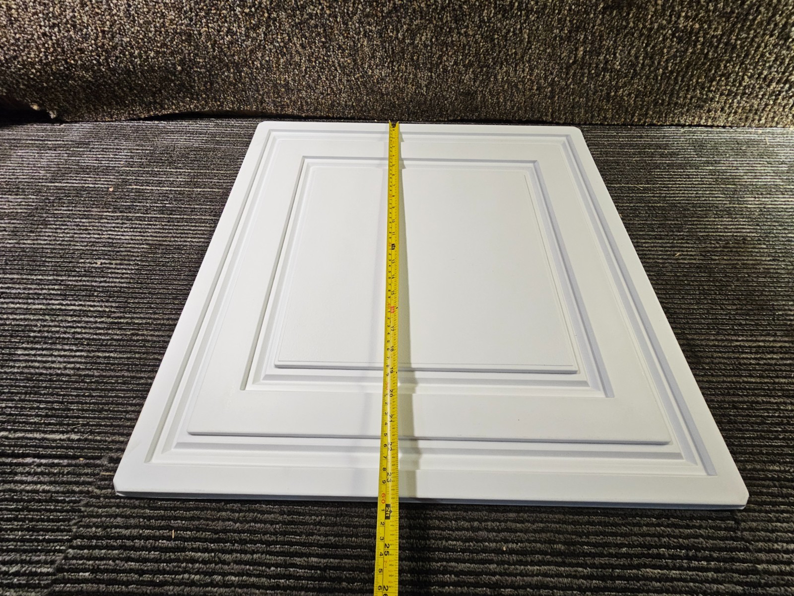 (QTY 40) Ceilume V1-STRATF-22WTO 2-ft x 2-ft Stratford PVC Drop Ceiling Tile