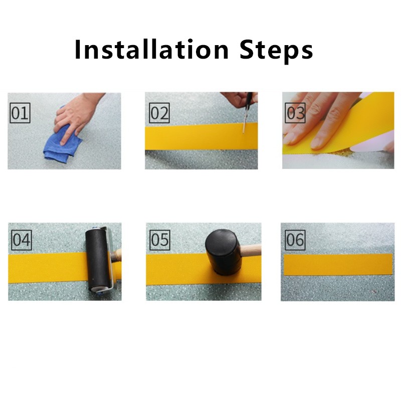 Matte Anti Slip Tape High Grip Self Adhesive Safety Flooring Sticky Backed PVC