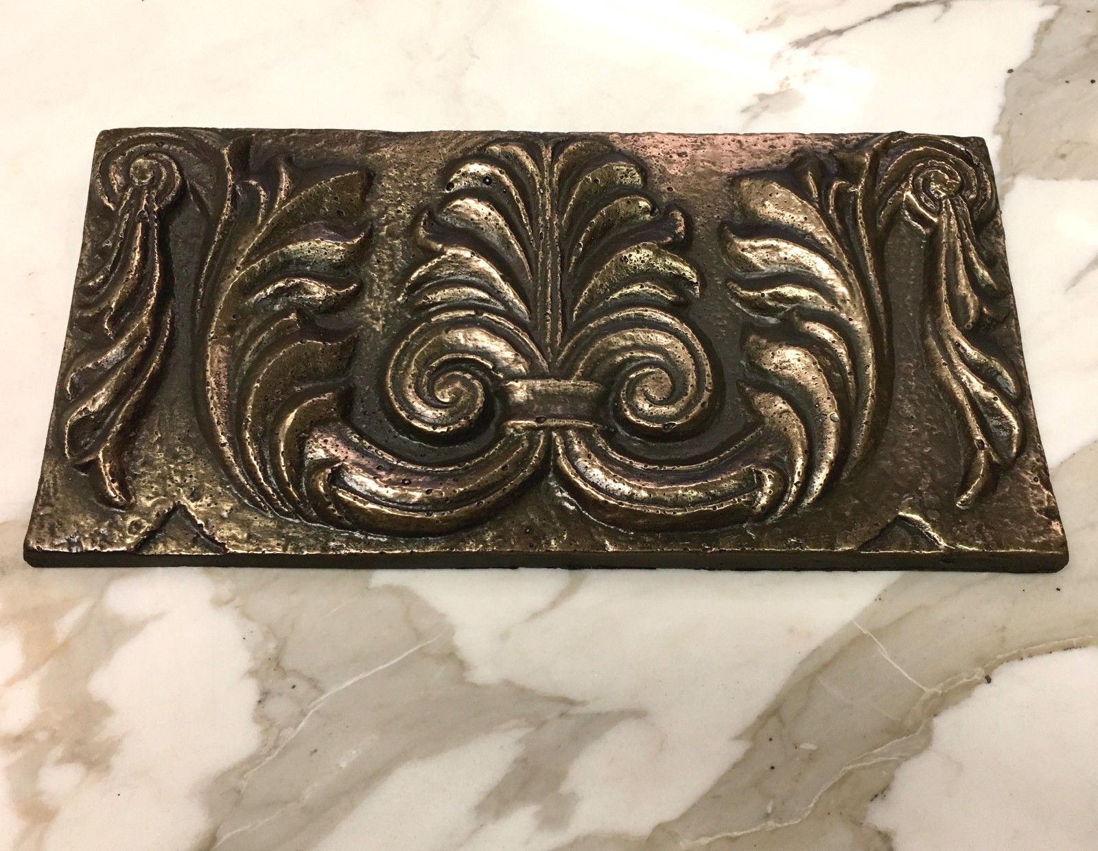 6×12 Firenze Gold Bronze Resin Decor Accent Art Craft Tile Backsplash Tile