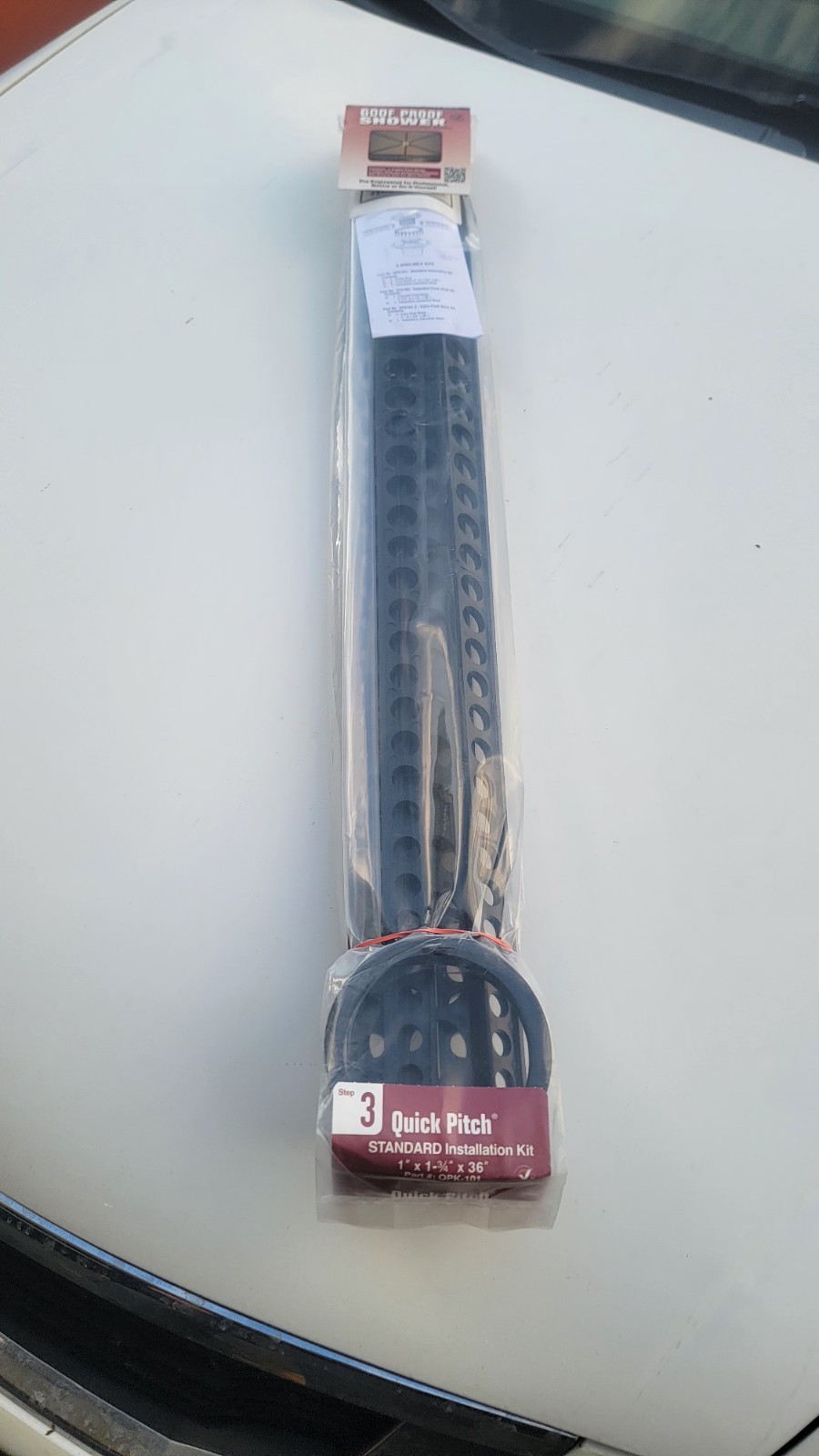 New GOOF PROOF SHOWER INSTALLATION SYSTEM QPK-101 Quick-Pitch Standard Kit