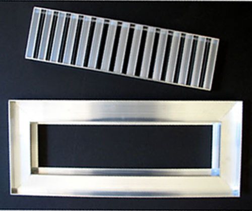 Chameleon Hard Surface Floor Vent Registers for Tile Hardwood &Laminate floors