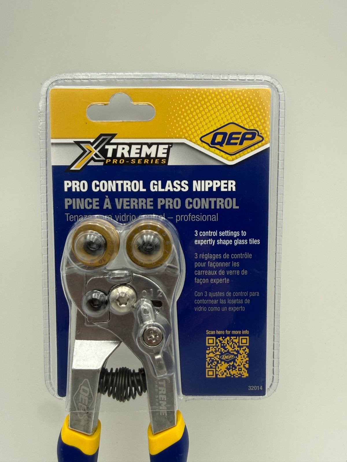 Xtreme 8.25 In. Glass Tile Nipper with Pro Control Settings for Glass and Mosaic