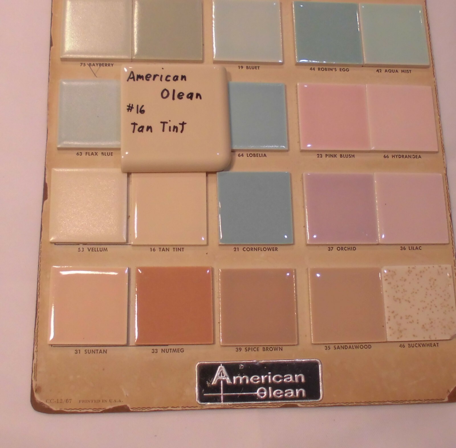 Tan – Lighter Brown: 2″ X 2″ X 5/16″ Ceramic Surface Bullnose Corner Tile: A.O.