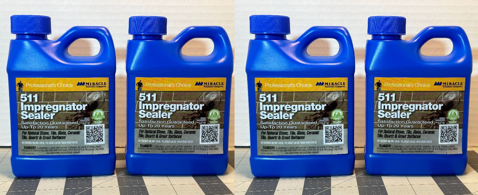 (4) Rust-Oleum® Miracle Sealants™ 511 Impregnator Sealer * 4 PINTS * #511PT