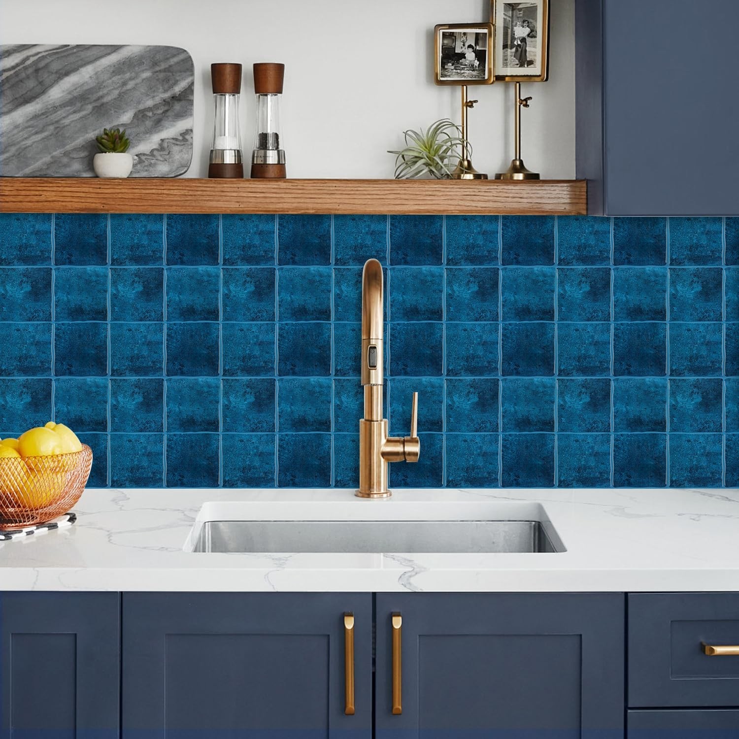 Peel and Stick Backsplash – Wall Tile for Kitchen Backsplash 9″x9″ Self-Ad