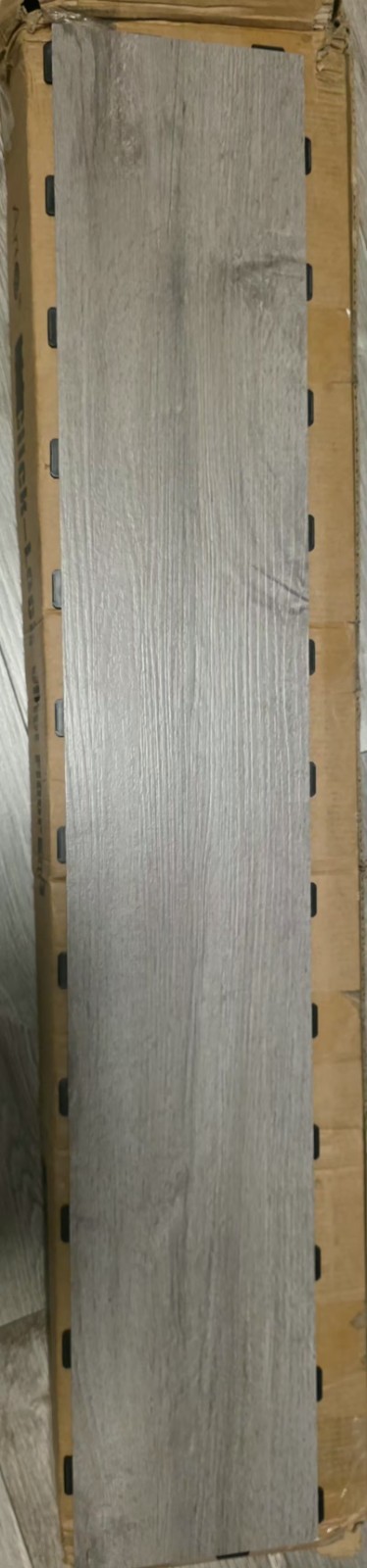 Waterproof Rigid Core Gray Wood Look Click-Lock Vinyl Planks 36×6 18pc 27sf