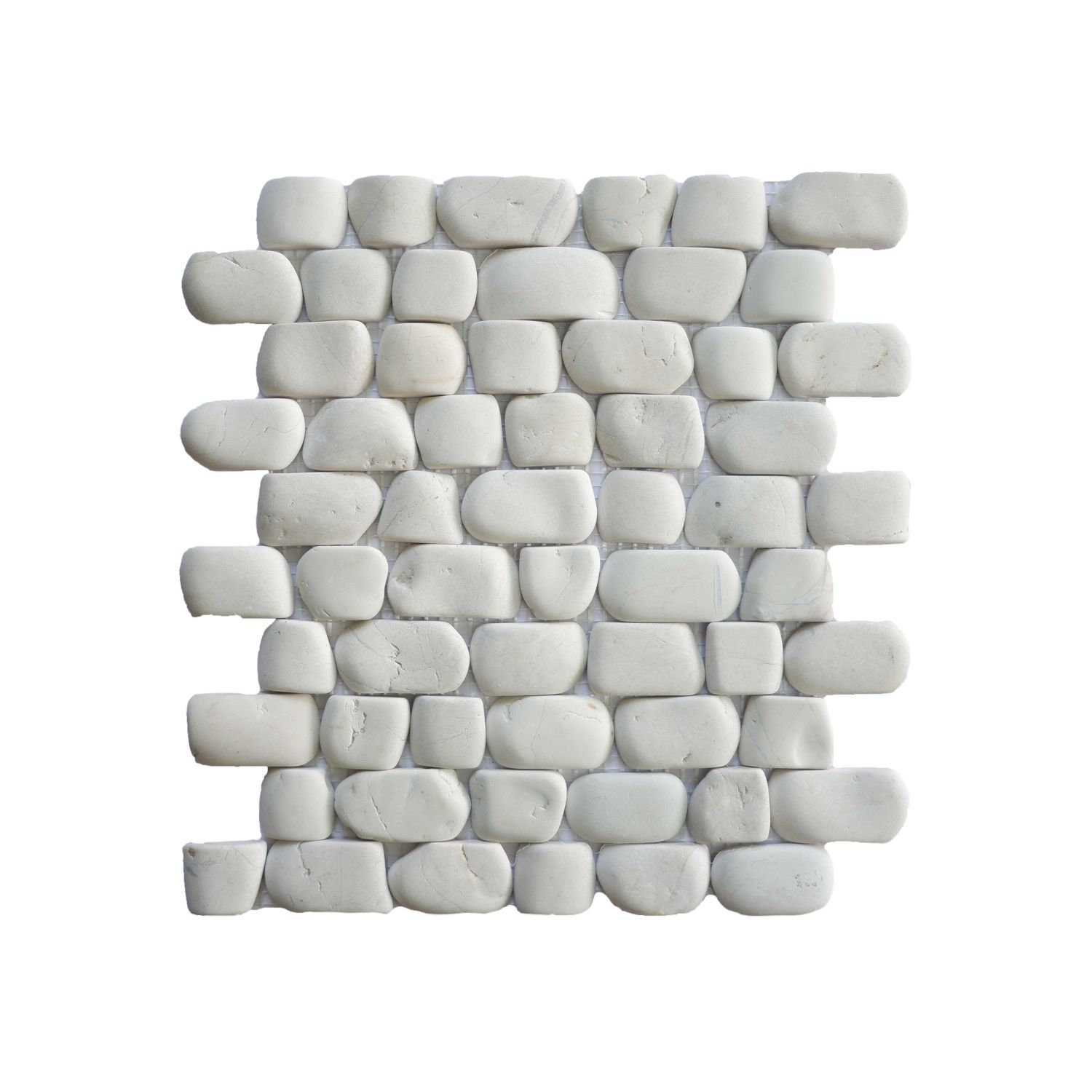Strip White Natural Stone Mosaic Wall & Floor Tile ($12.71/SqFt)