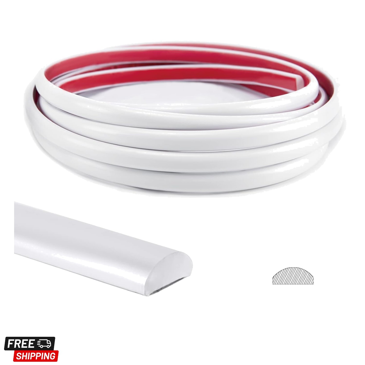10 Ft Peel and Stick Trim for Backsplash Tile Edge, Self-Adhesive Liner for C…