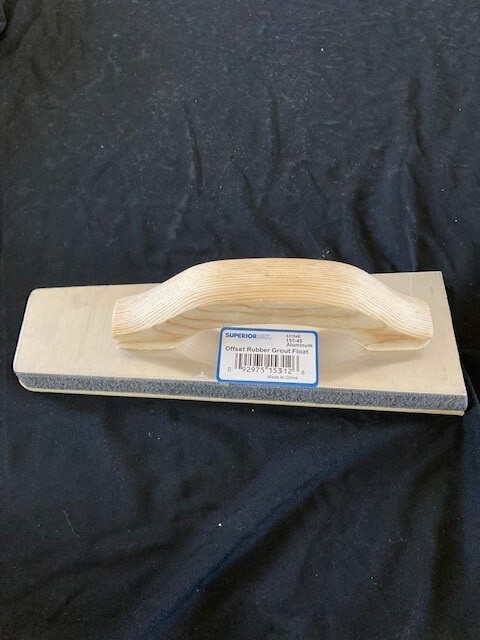 Offset rubber grout float SuperiorBilt 531546 151-45 aluminum wood grip 11″
