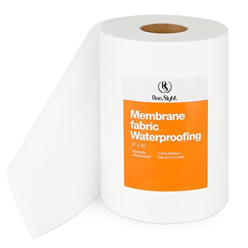 Waterproofing Membrane Fabric, 6 Inch X 75 Foot Roll Anti-Fracture Membrane F…