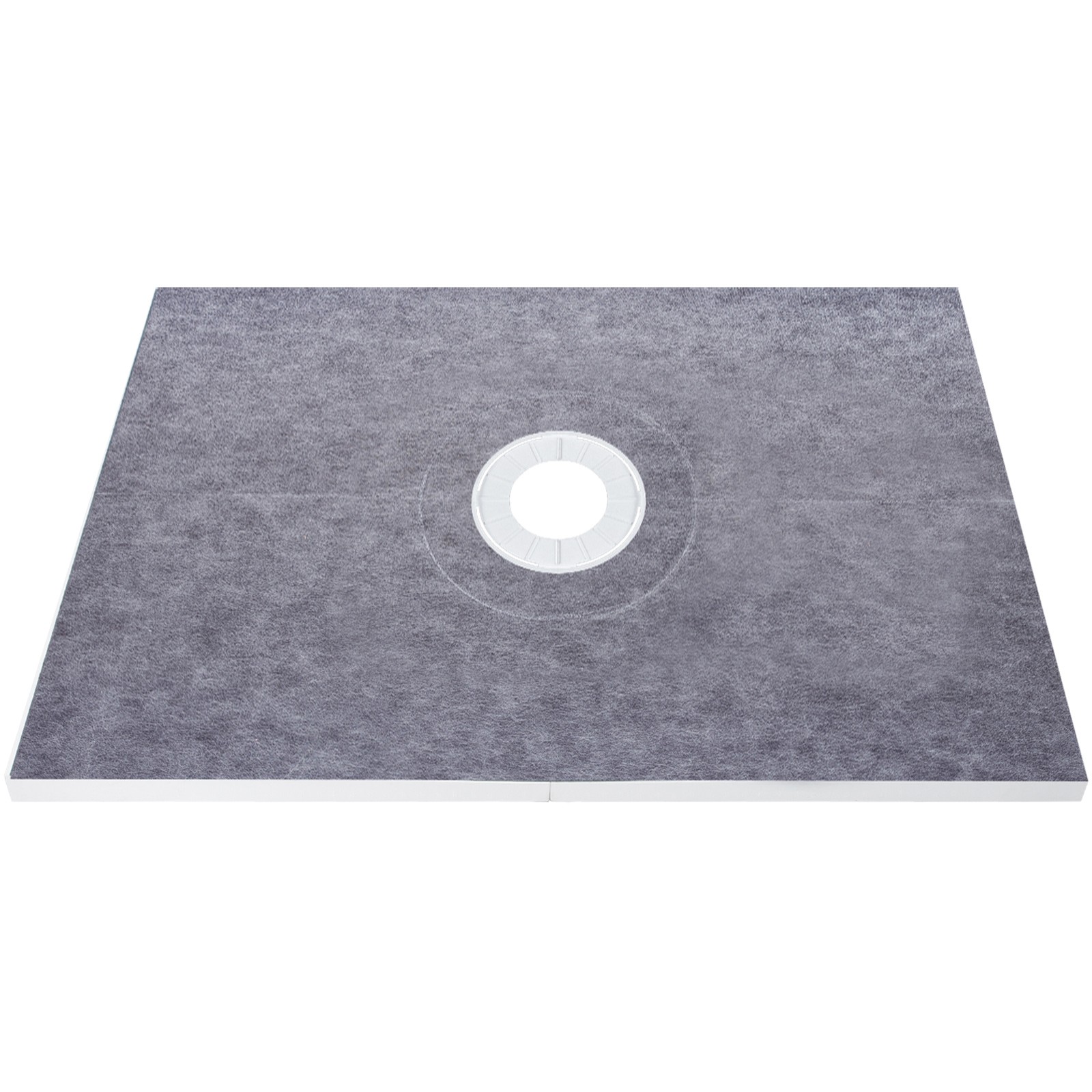 VEVOR Waterproofing Shower Curb Kit Shower Kit Tray 48×72” w/ Central Drain ABS