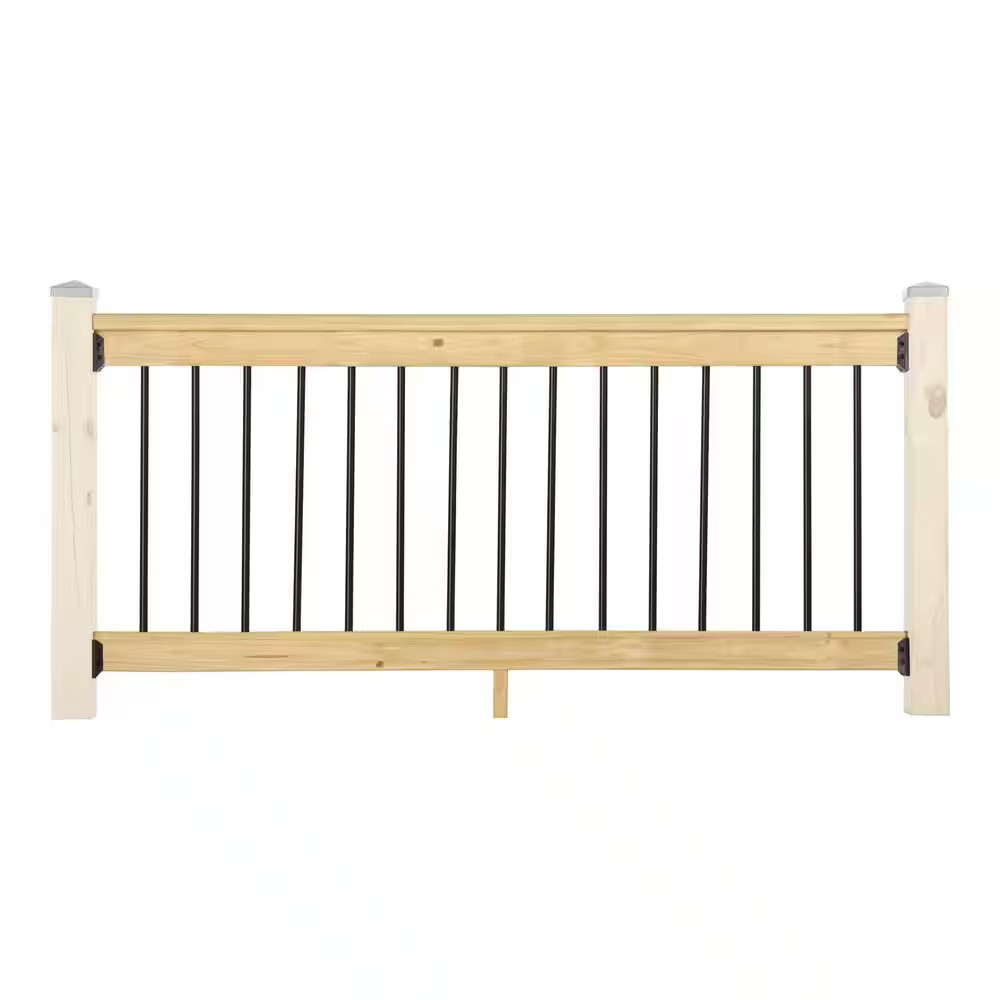 33 In. H X 72 In. W Pressure-Treated Southern Yellow Pine Wood Deck Horizontal R
