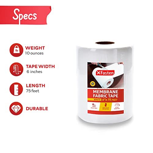 Waterproofing Membrane Sheet 6” X 75 Ft Shower Waterproofing Membrane Tape for