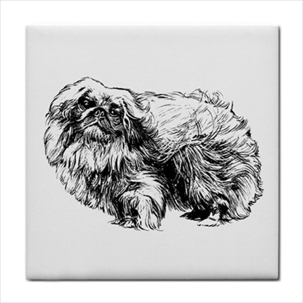 Dogs Ceramic Tile Set Of 16 Backsplash 4.25″ Tiles Home Decor Dog Breed Art