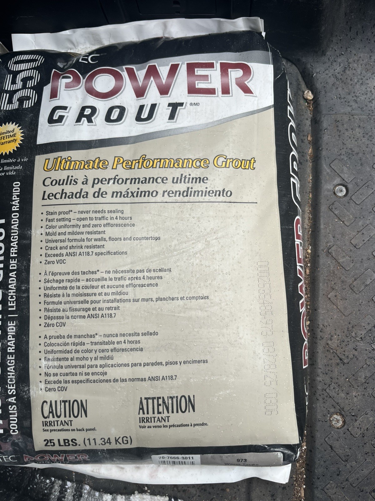 Tec AccuColor 550 Fast Setting Grout Powder 25# lb bag -several color options