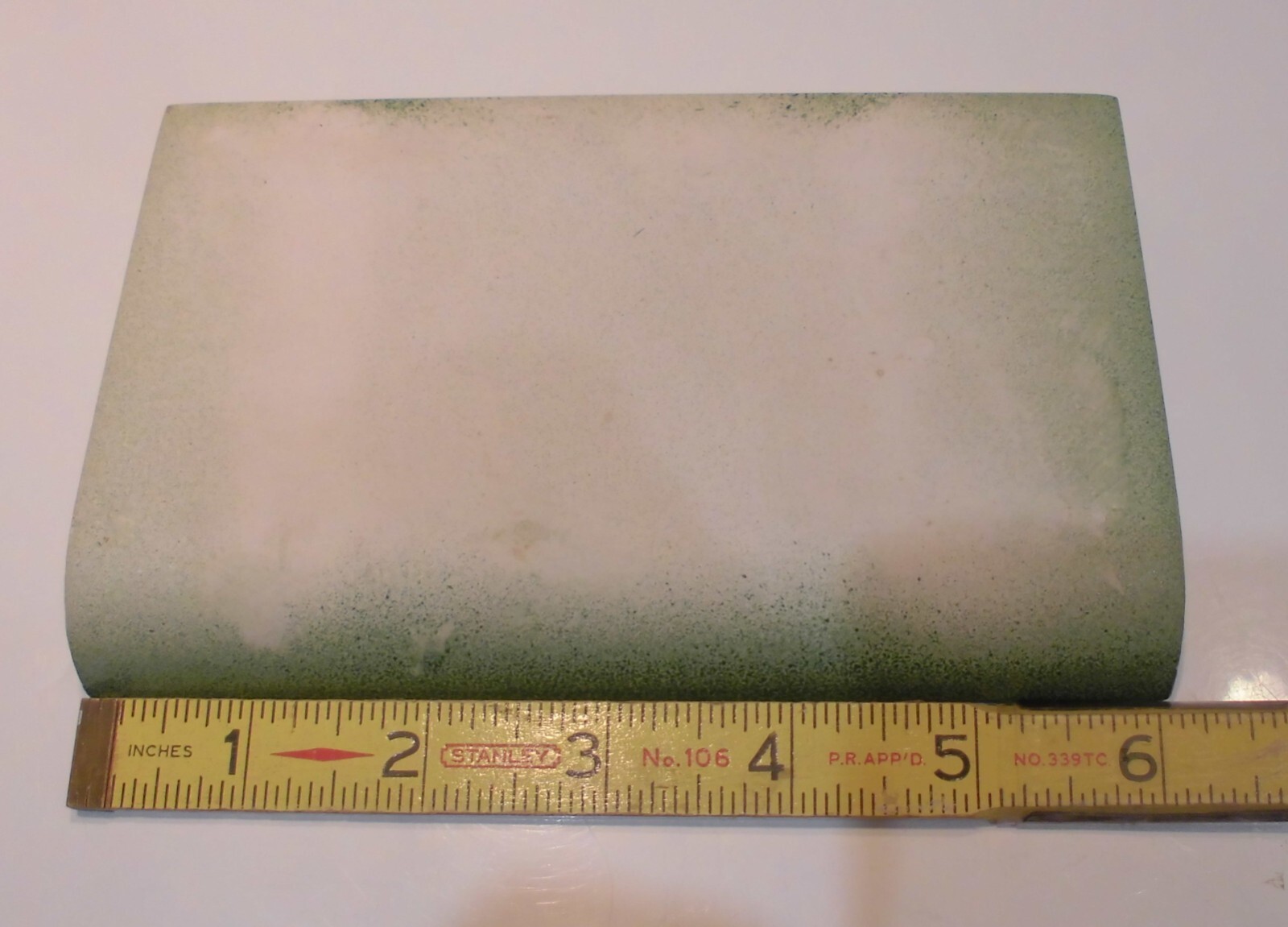 1 pc. Forest Green 4” X 6” Ceramic Cove Base Tile by Robertson Co. Stack-on-Top