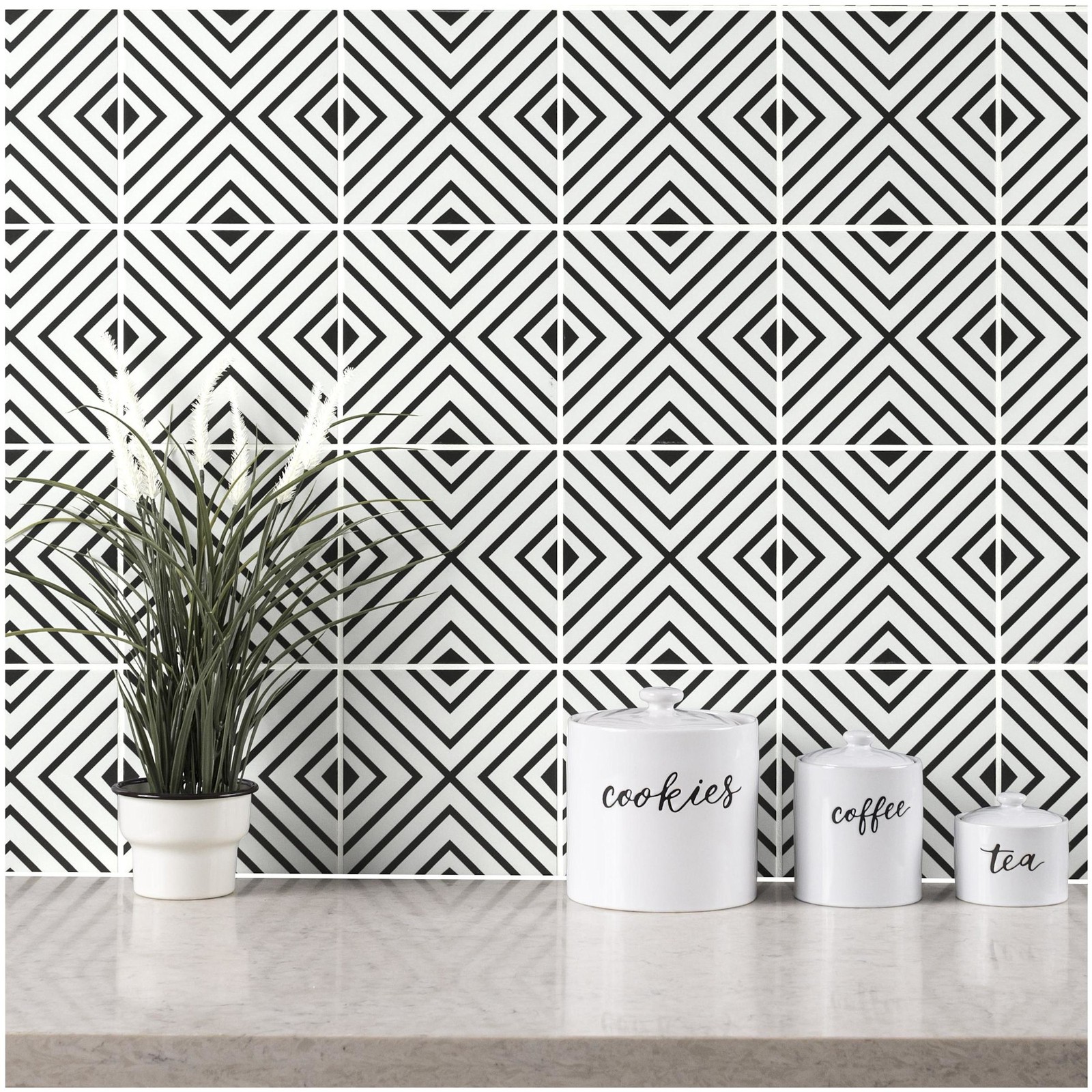 Ackland AKNPTAMA8X8M-PL Amara – 8″ x 8″ Porcelain Encaustic Floor – Estara
