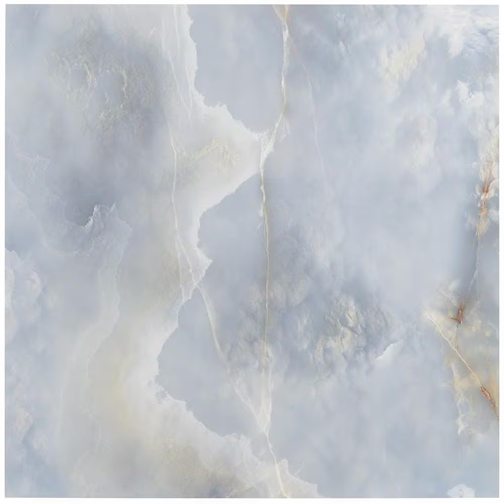 Selene Blue Onyx 24 In. X 24 In. Polished Porcelain Floor and Wall Tile (15.49 S