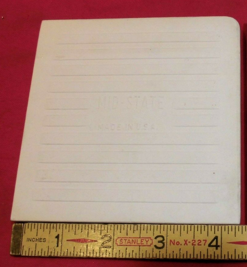 1 pc. Ceramic Glossy Corner Bullnose *Shell Pink* Tiles 4-3/8″ by Mid-State