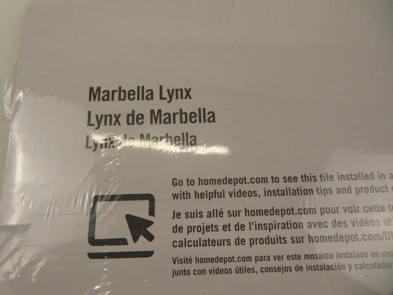 MSI Marbella Lynx Marble Mosaic Tile Sheet 12×12 Polished Floor Wall Backsplash