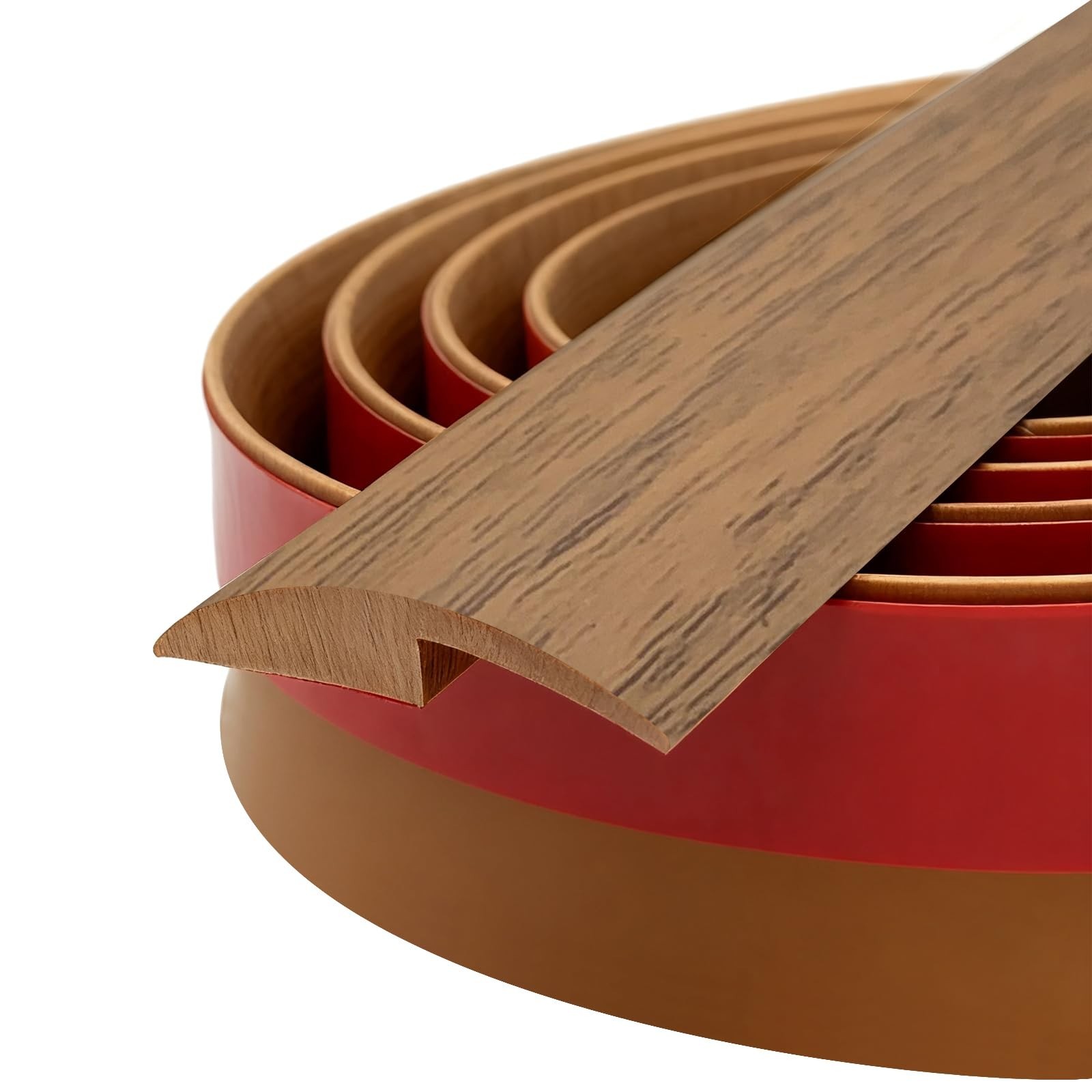 Self-Adhesive Carpet to Tile Transition Strip Edging Trim – 20Ft, Brown, 5mm Hei
