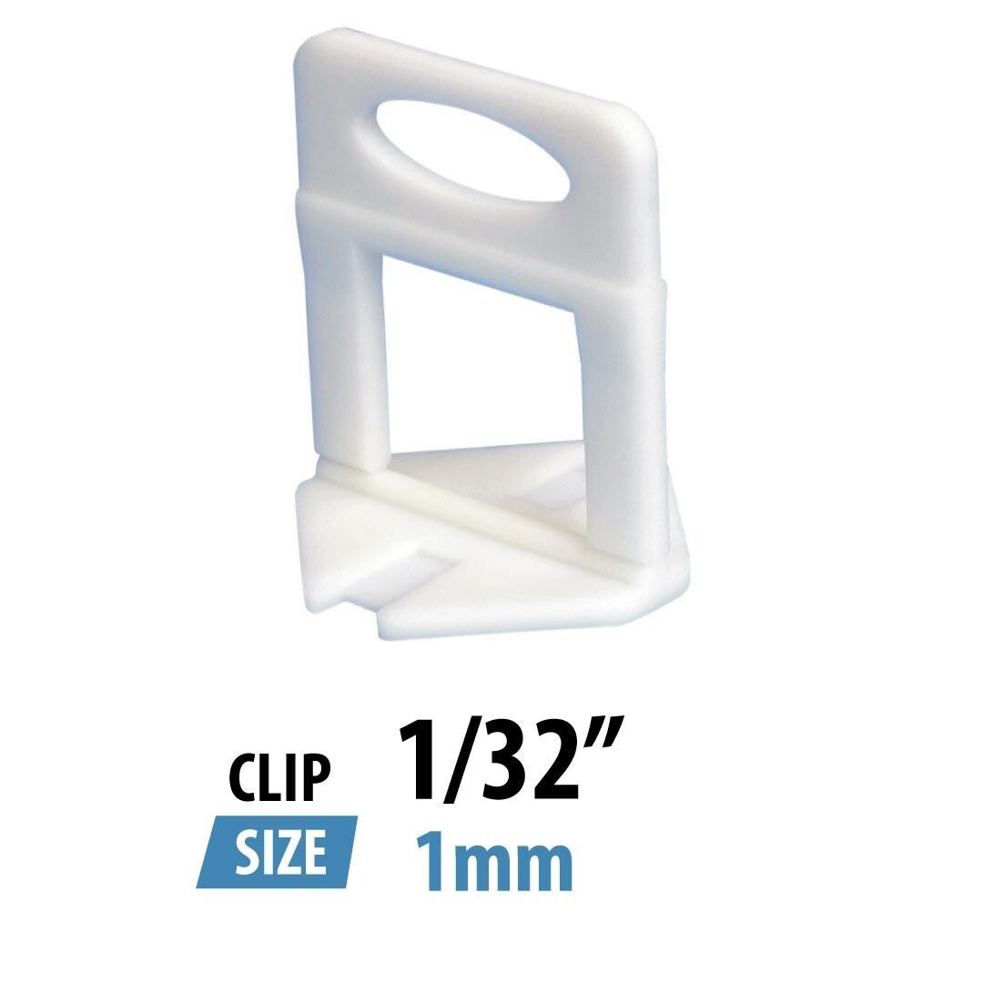 Tile Leveling System Clip Spacer 1/32″ – 1mm Box With 2000 units