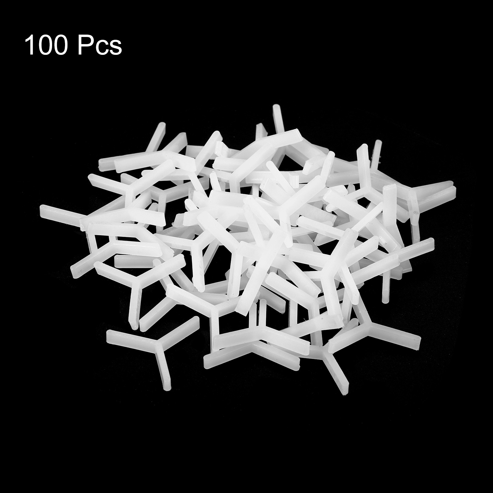 100 x Wall Floor Tile Plastic Y Type Spacers Tiling Tools 1.5mm 1/16 Inch White