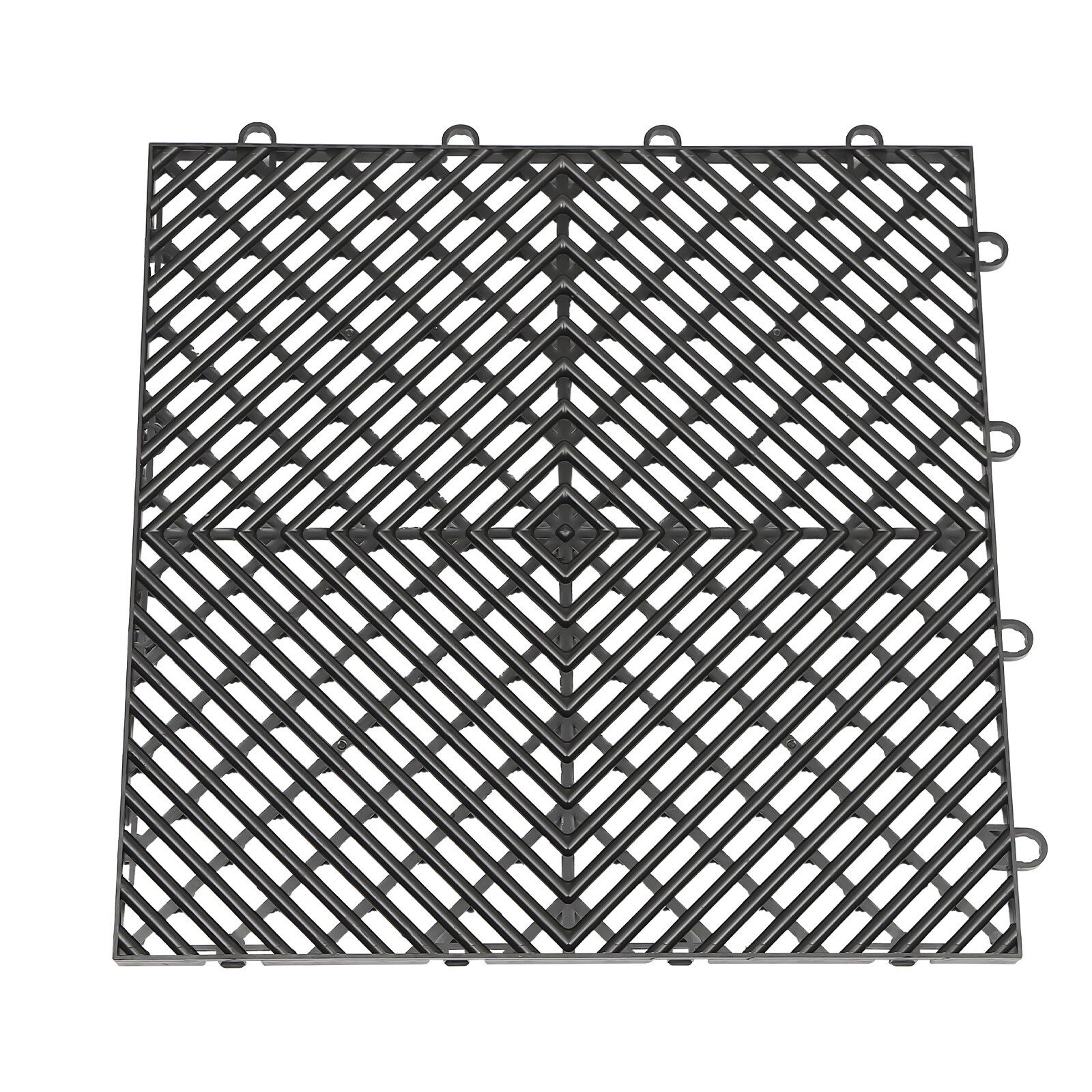 New Interlocking Garage Floor Tiles 25/55 PCS Deck 12″x12″ Snow Water Drainage
