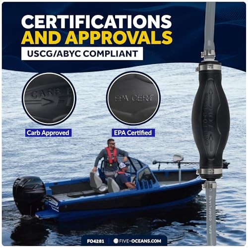 Marine Boat Fuel Line Assembly with Primer OMC/JOHNSON/EVINRUDE – 3/8″ HOSE