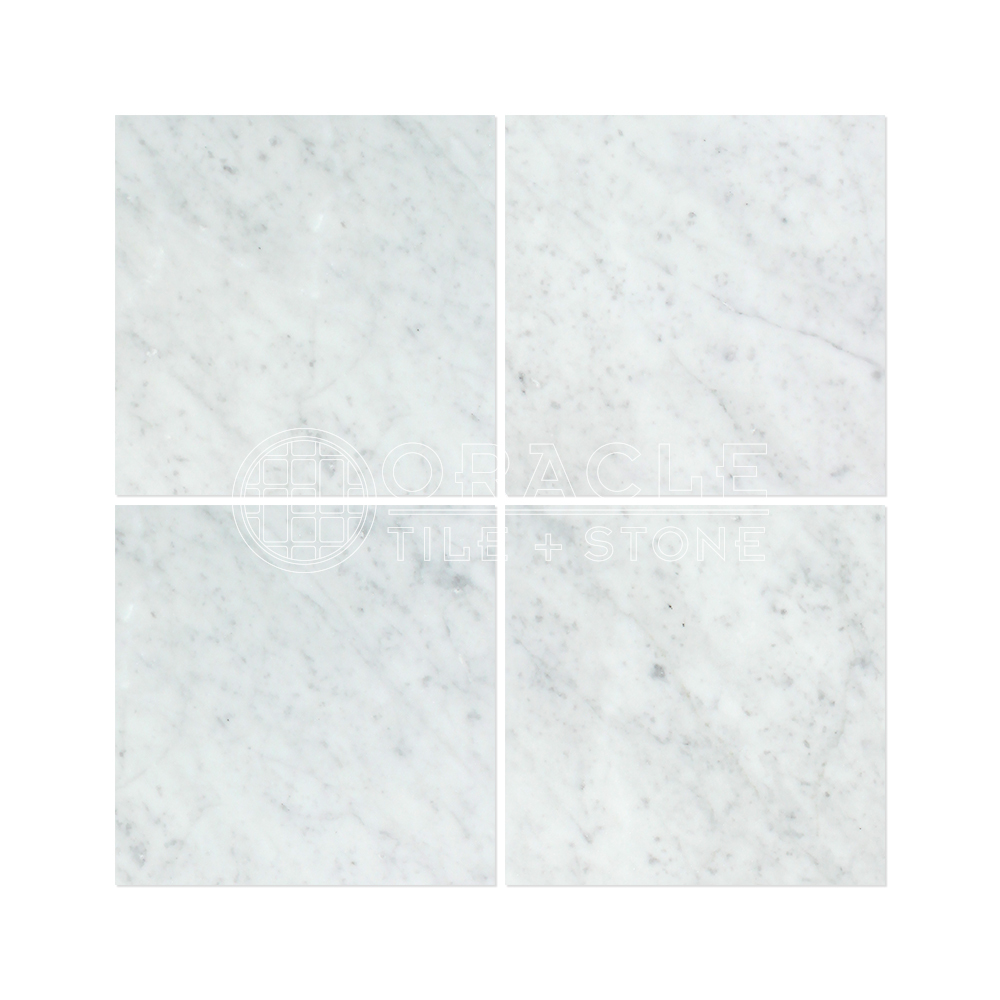 Carrara White Italian (Bianco Carrara) Marble 18 X 18 Field Tile