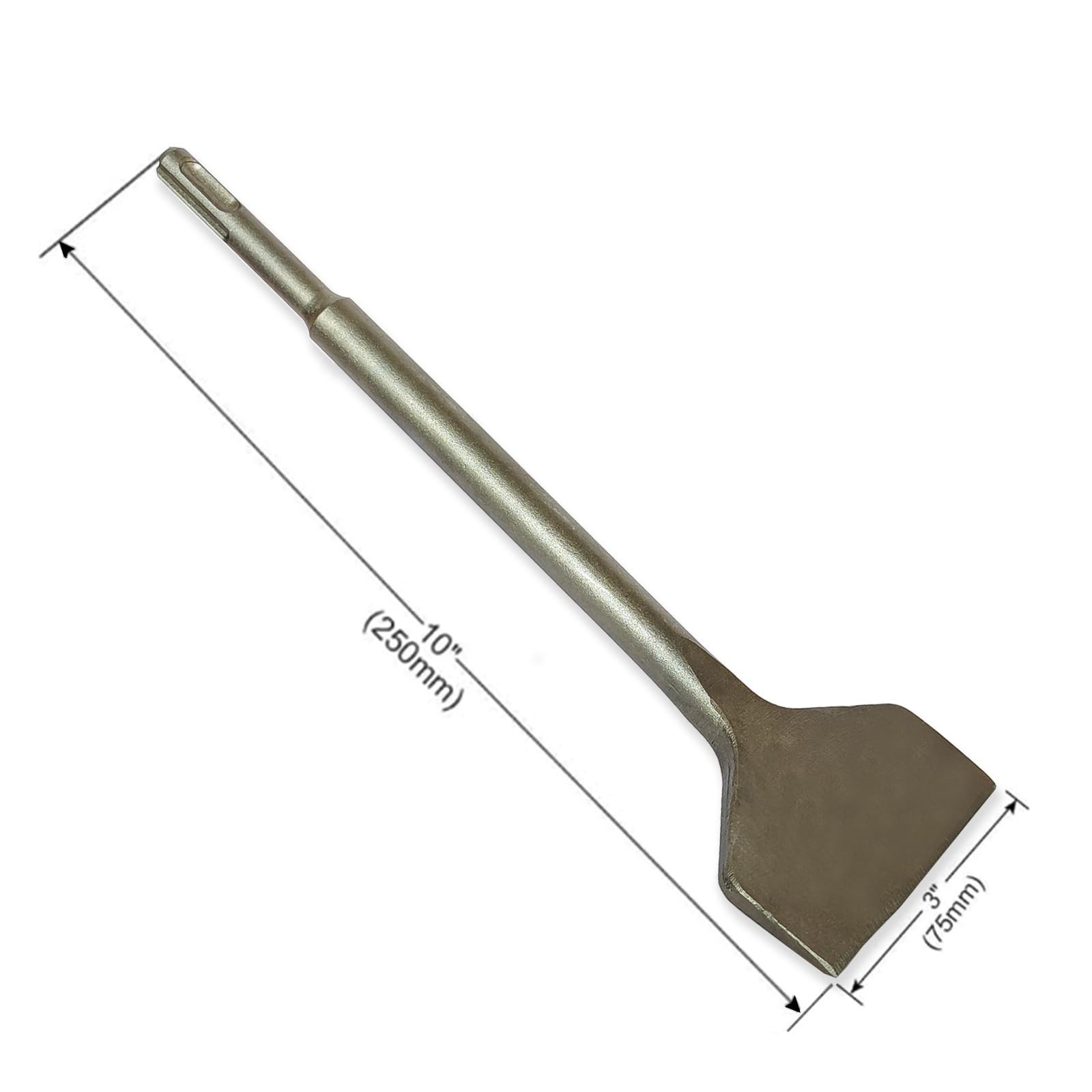 SDS Plus Chisel, Tile Removal Tool, 3”Wide,Thin Set Removal Tool, Suitable